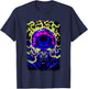 Marvel X-Men Magneto Intense Looking Evil Neon Portrait T-Shirt - T-Shirt | Navy