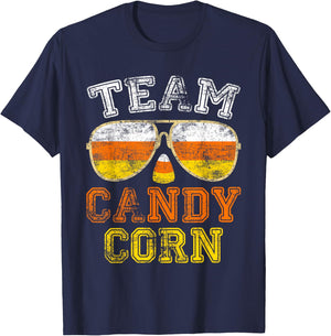 Team Candy Corn Funny Halloween T-Shirt - T-Shirt | Navy