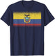 National Flag of Ecuador souvenir gift women T-Shirt - T-Shirt | Navy