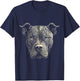 Pit Bull Mom Dog Lover Mandala Artistic Pitbull Owner Women T-Shirt - T-Shirt | Navy