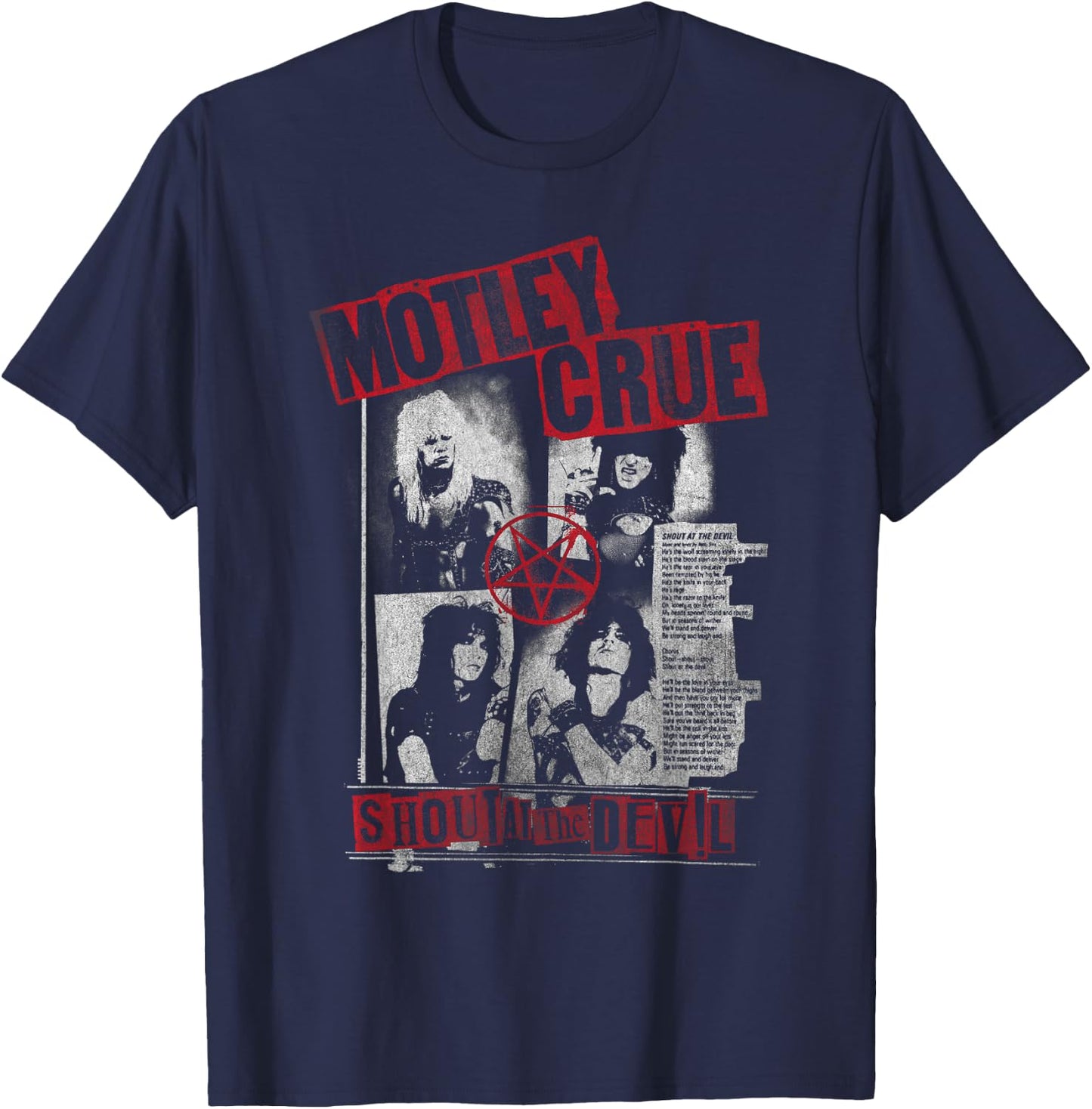 Mötley Crüe – Punk Flyer T-Shirt - T-Shirt | Navy