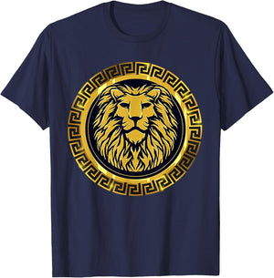 Golden Lion King T-Shirt - T-Shirt | Navy