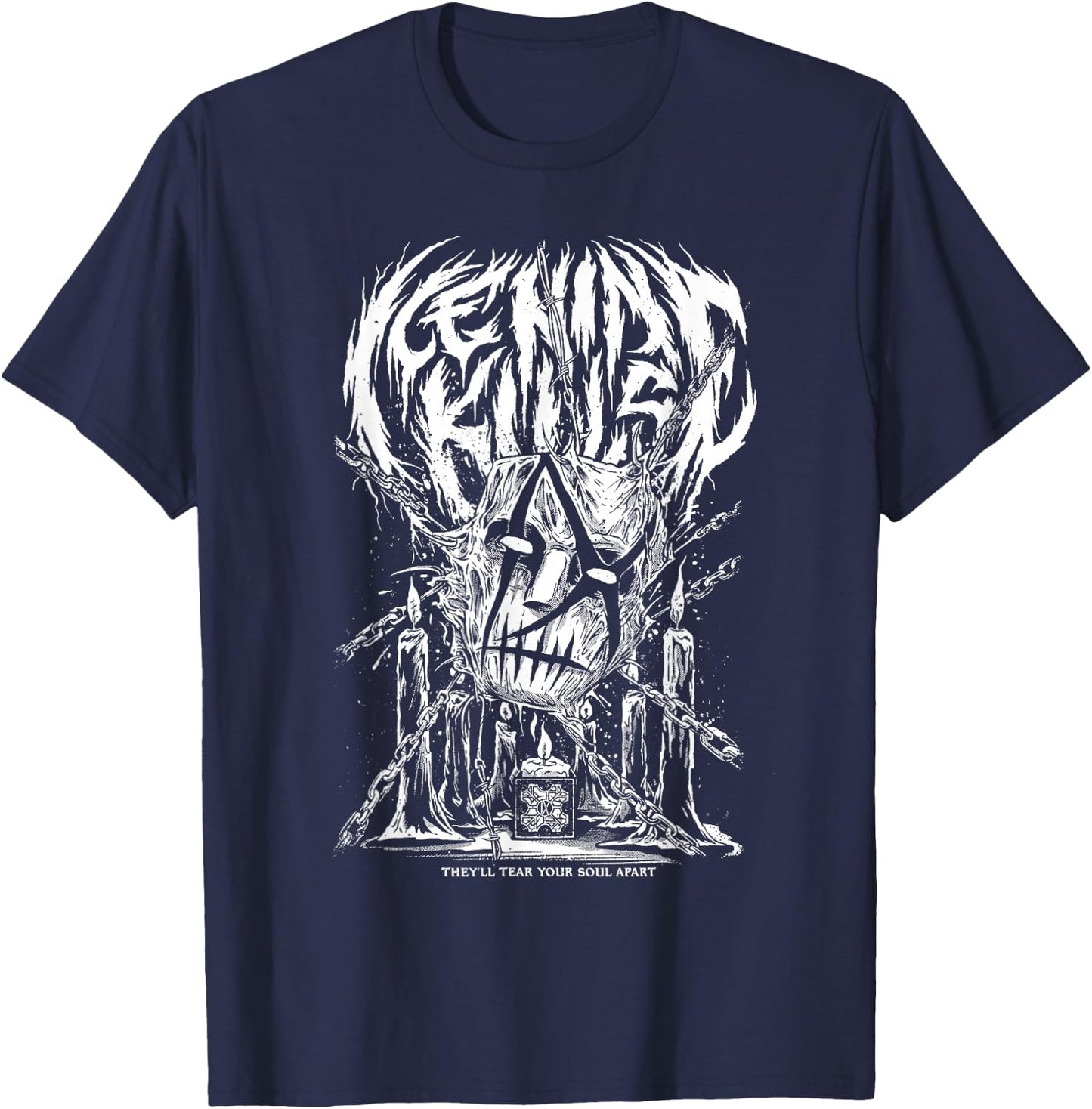 Ice Nine Kills – Hell Raiser T-Shirt - T-Shirt | Navy