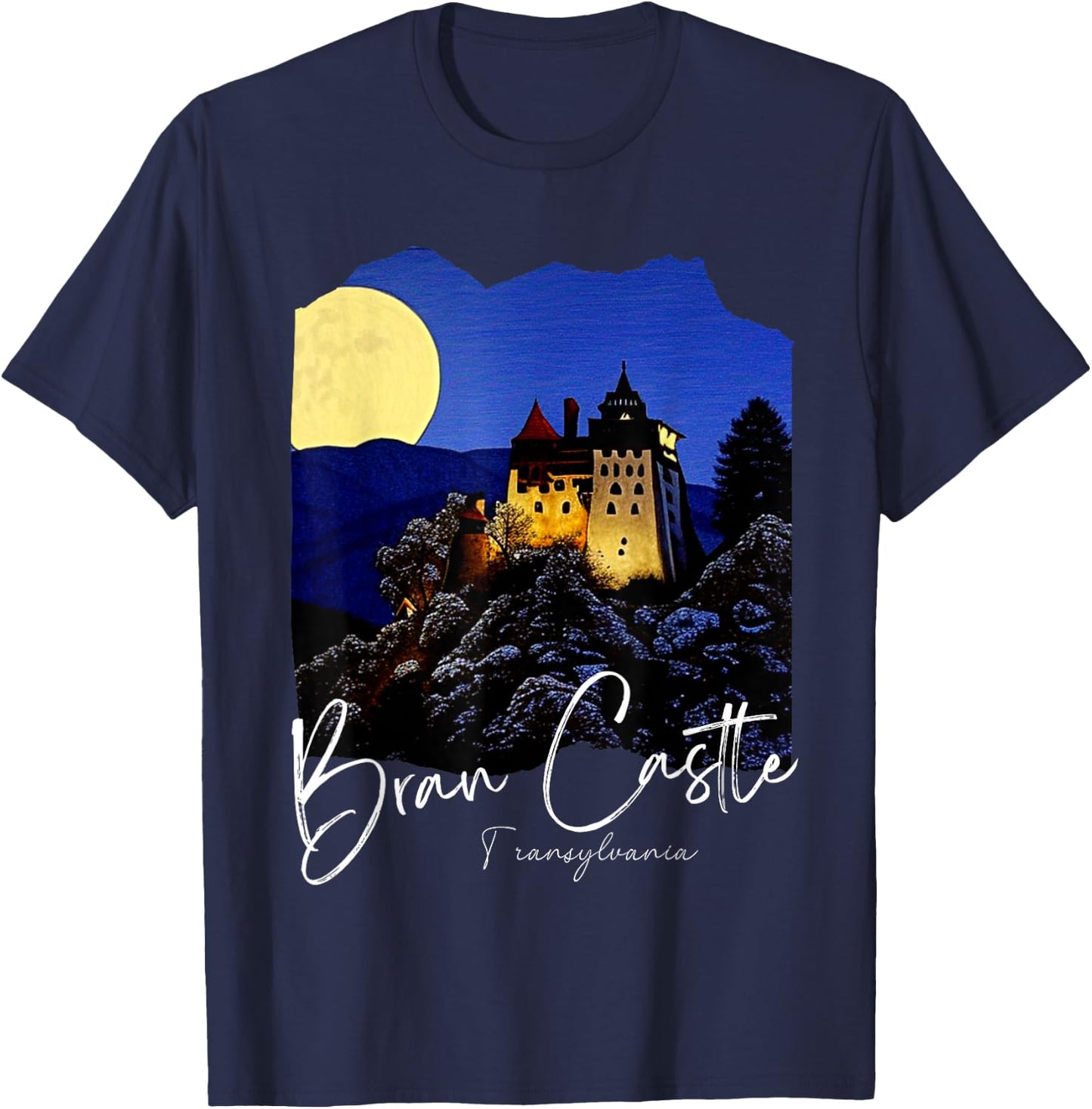 Bran Castle Romania Bran Castle T-Shirt - T-Shirt | Navy
