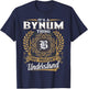 BYNUM Family Member - Last Name BYNUM Surname Personalized T-Shirt - T-Shirt | Navy