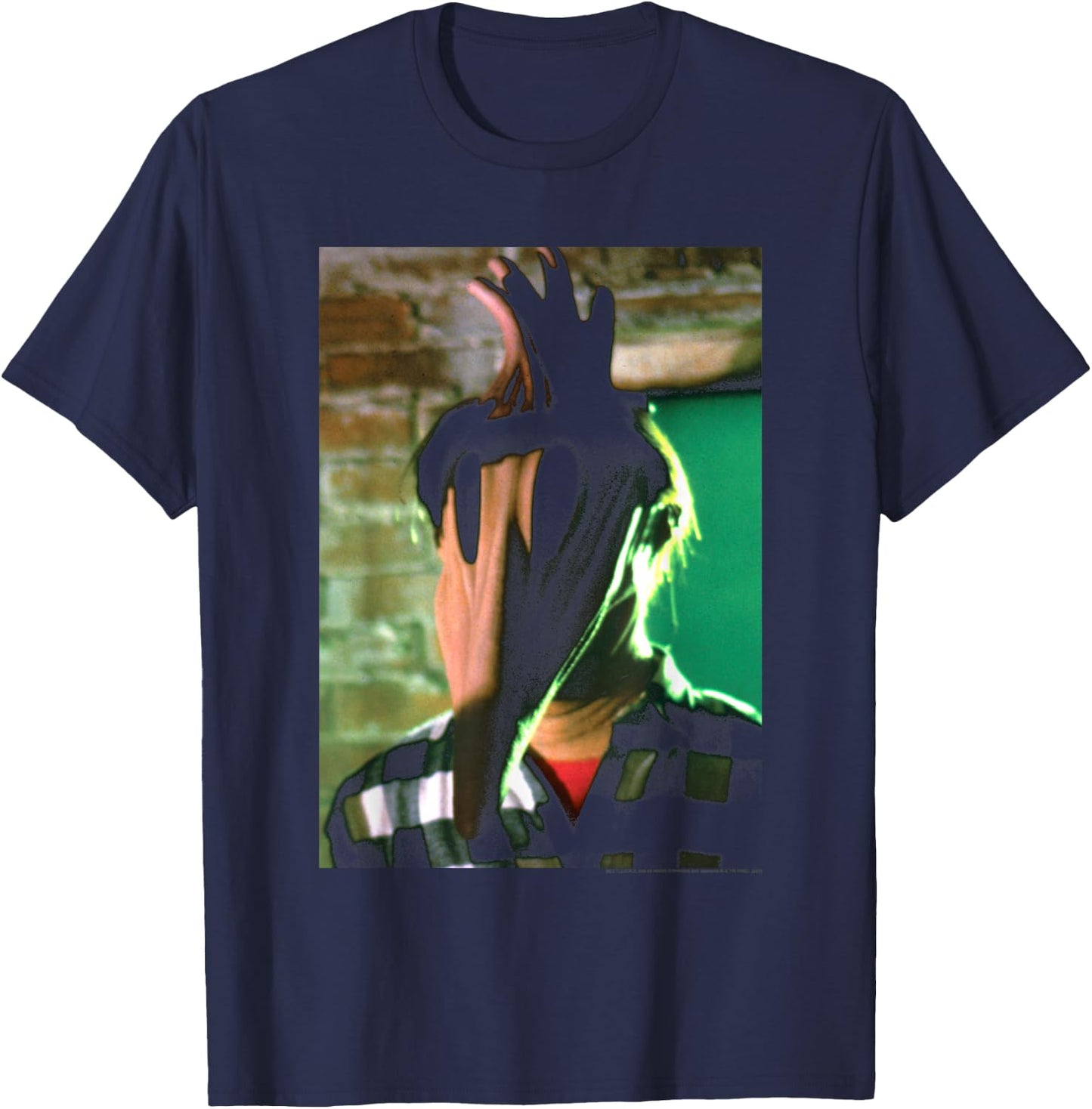 Beetlejuice Adam Ghost Form Photo Movie T-Shirt - T-Shirt | Navy
