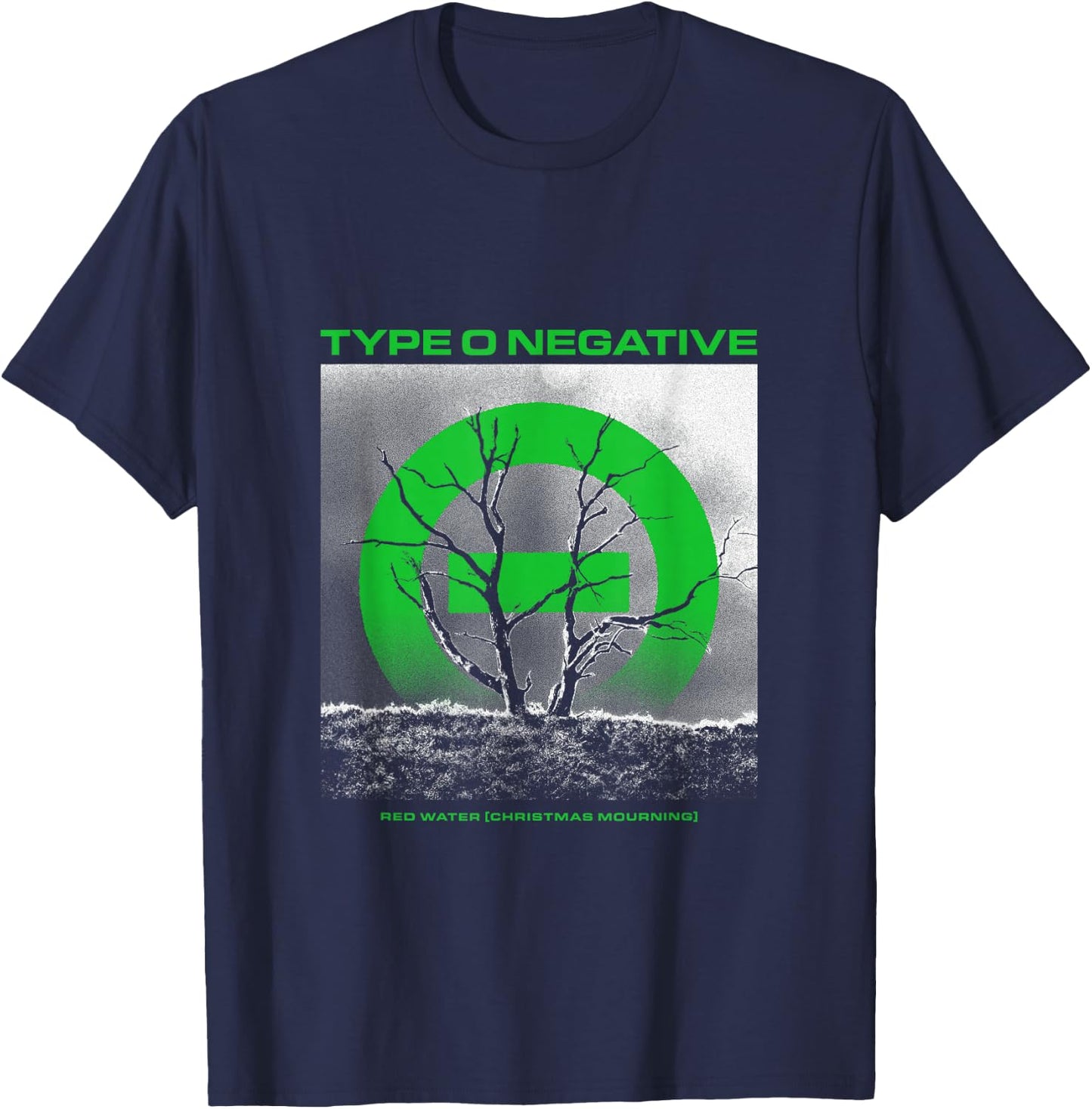 Type O Negative Red Water Green T-Shirt - T-Shirt | Navy