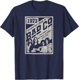 Bad Company - Bad Co Poster T-Shirt - T-Shirt | Navy