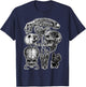 Monster's Skulls Gore Dark Spooky Skulls Horror Halloween T-Shirt - T-Shirt | Navy