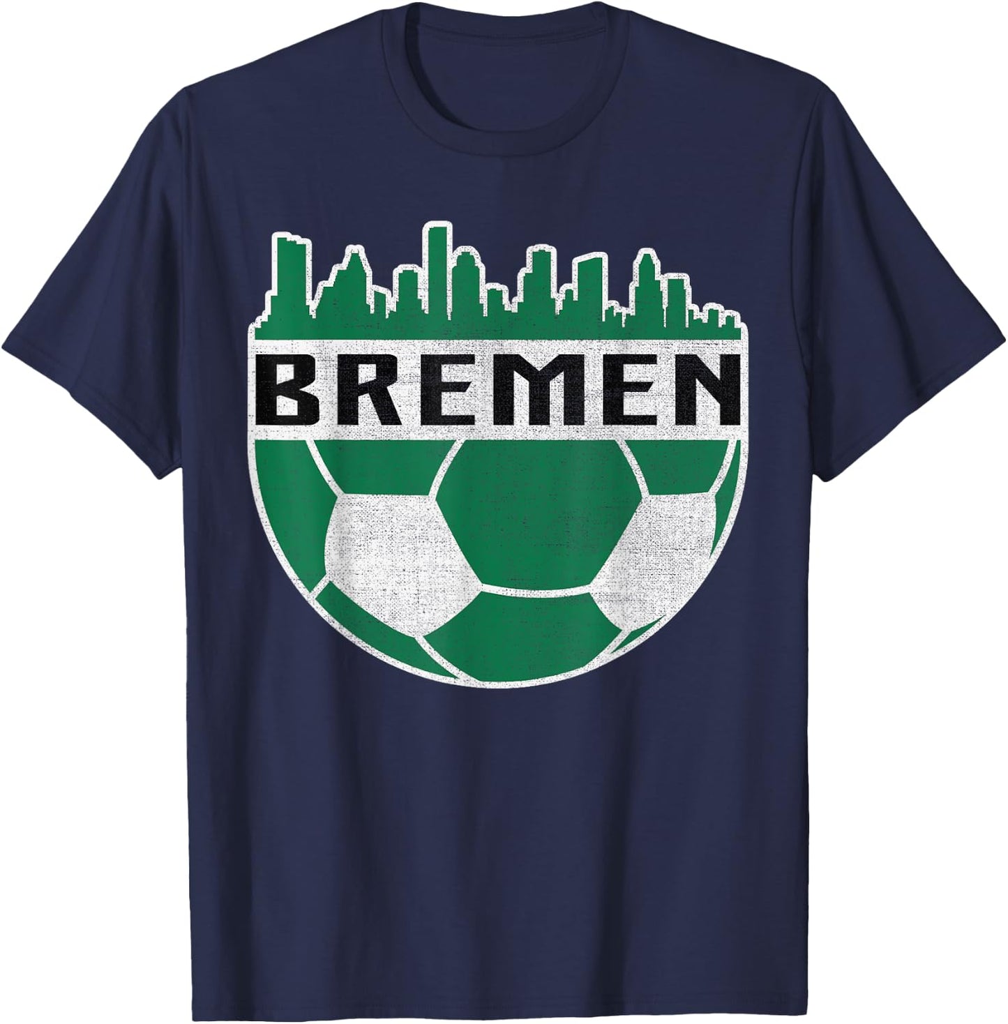 Fuballmannschaft Fuballklub Bremer Geschenk Football Fan , -Adults, Kids, Black, Small, Short Sleeve, , Sports Team Fan T-Shirt - T-Shirt | Navy