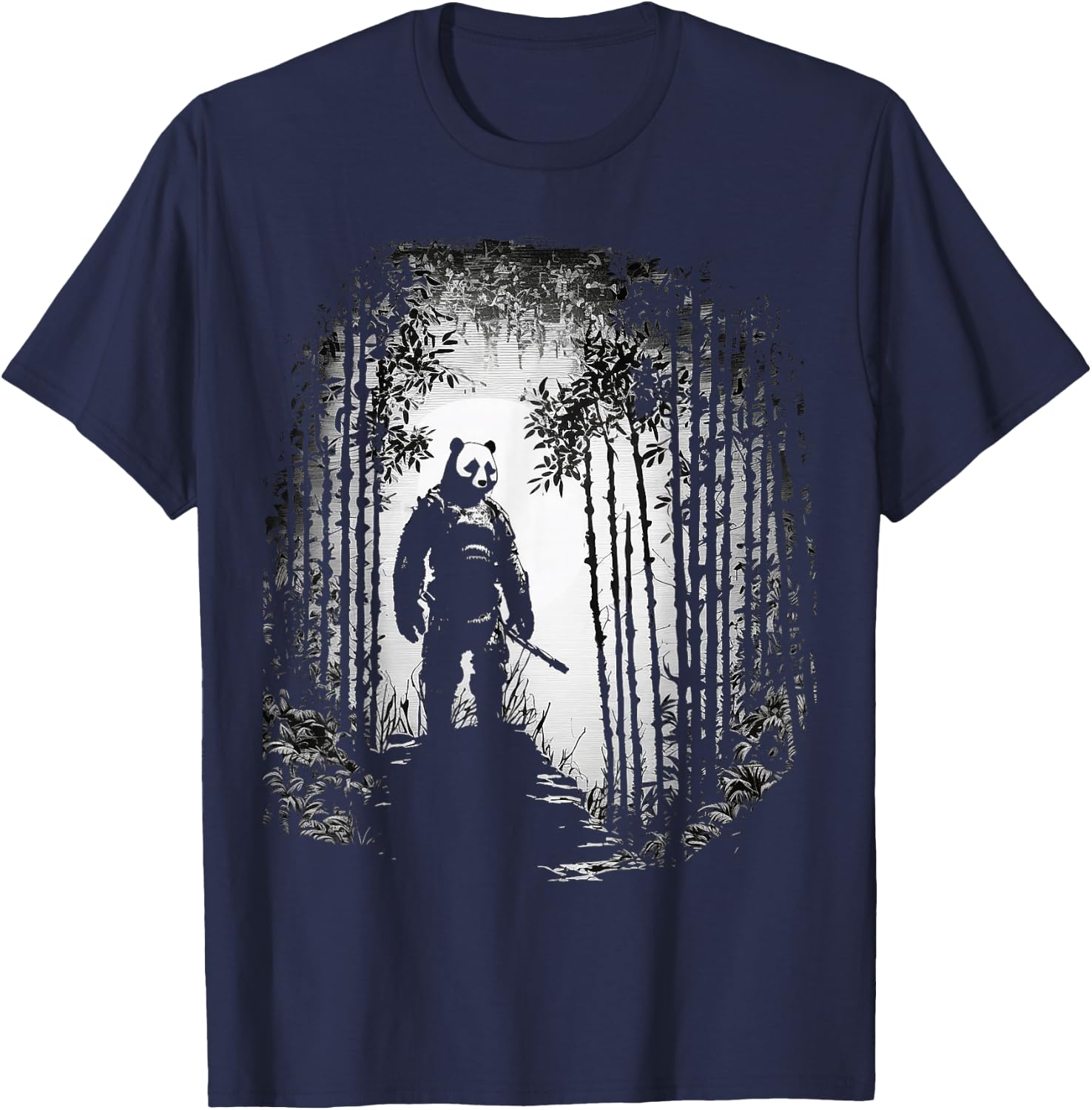 Panda Bear Animal Art Panda T-Shirt - T-Shirt | Navy