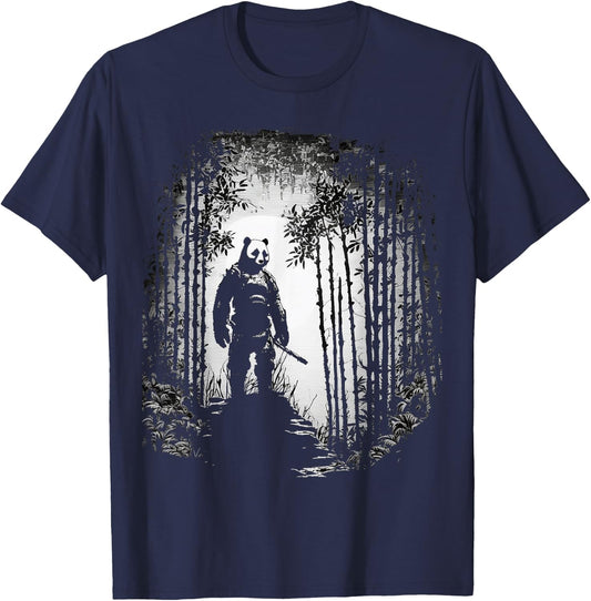 Panda Bear Animal Art Panda T-Shirt - T-Shirt | Navy