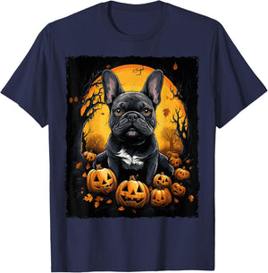 French Bulldog Halloween T-Shirt - T-Shirt | Navy