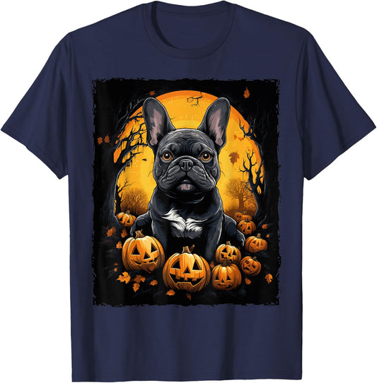 French Bulldog Halloween T-Shirt - T-Shirt | Navy