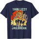 Thin Lizzy – Jail Break On Colors T-Shirt - T-Shirt | Navy