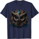 Owl artwork animal lovers - bird art animal owl T-Shirt - T-Shirt | Navy