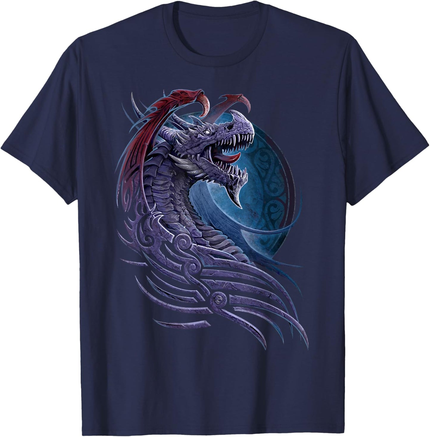 Spiral Original - Dragon Borne - Tribal Dragon T-Shirt - T-Shirt | Navy
