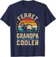 Ferret Grandpa like a Regular Grandpa but Cooler T-Shirt - T-Shirt | Navy