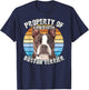 Boston Terrier Brindle Property Of T-Shirt - T-Shirt | Navy