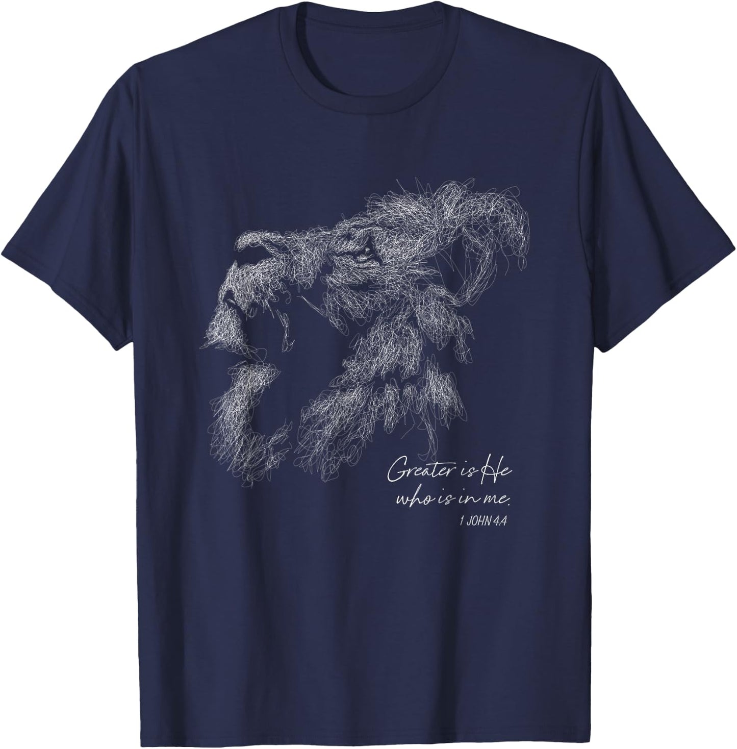 Lion of Judah Christian T-Shirt - T-Shirt | Navy