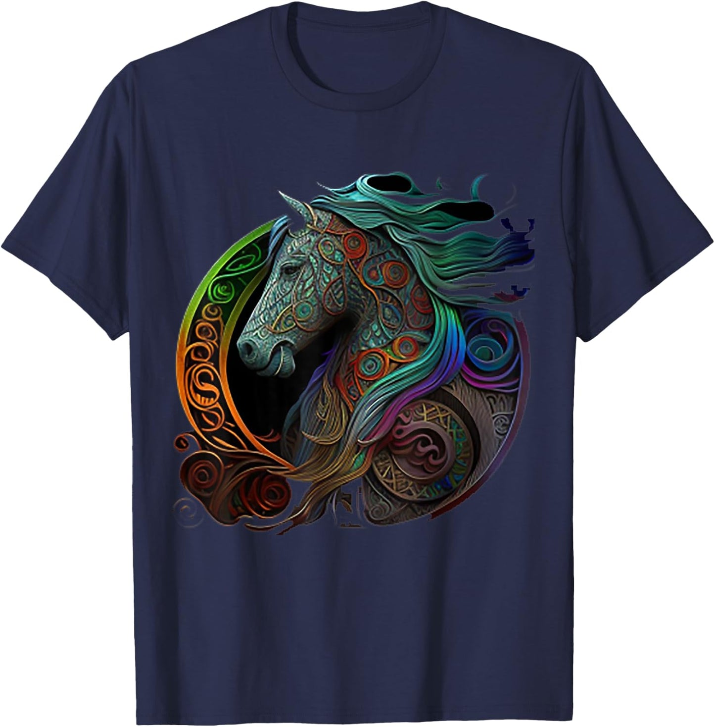 Celtic Knot Horse T-Shirt - T-Shirt | Navy