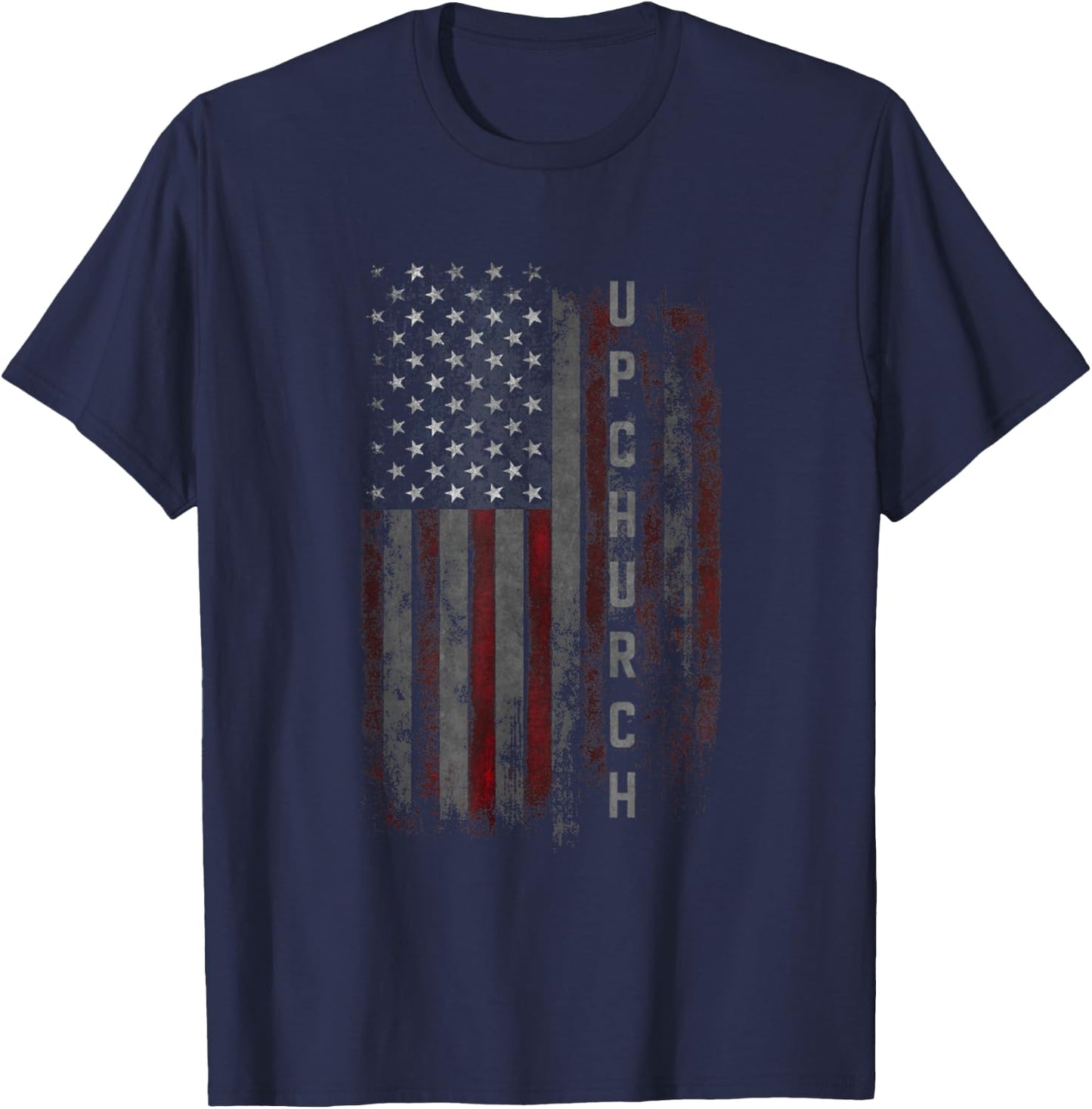 Upchurch Family American Flag T-Shirt - T-Shirt | Navy