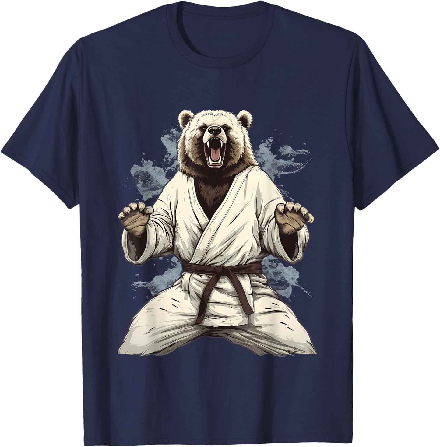 MMA Grizzly Bear Karate T-Shirt - T-Shirt | Navy
