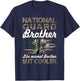 National Guard Brother Proud Brother Military Matching Gift T-Shirt - T-Shirt | Navy