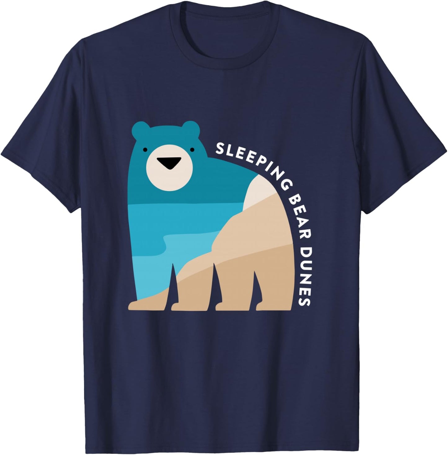 Sleeping Bear Dunes Michigan National Park Souvenir Gift T-Shirt - T-Shirt | Navy