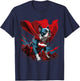 Super Power Superhero Boston Terrier Dog Women Kids T-Shirt - T-Shirt | Navy