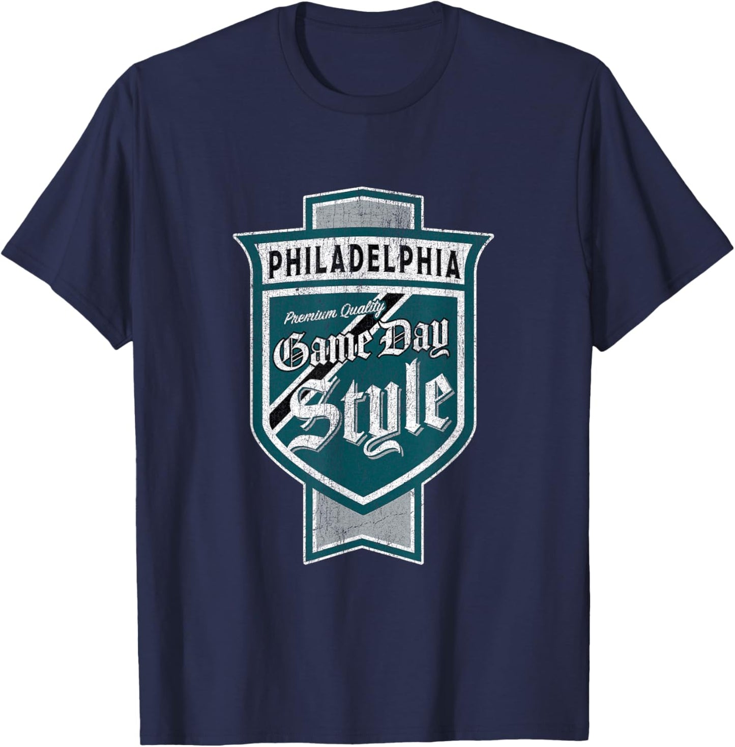 Vintage Philadelphia Beer Label - Philly Pride T-Shirt - T-Shirt | Navy