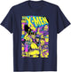 Marvel X-Men Wolverine & Team Epic Neon Comic Cover T-Shirt - T-Shirt | Navy