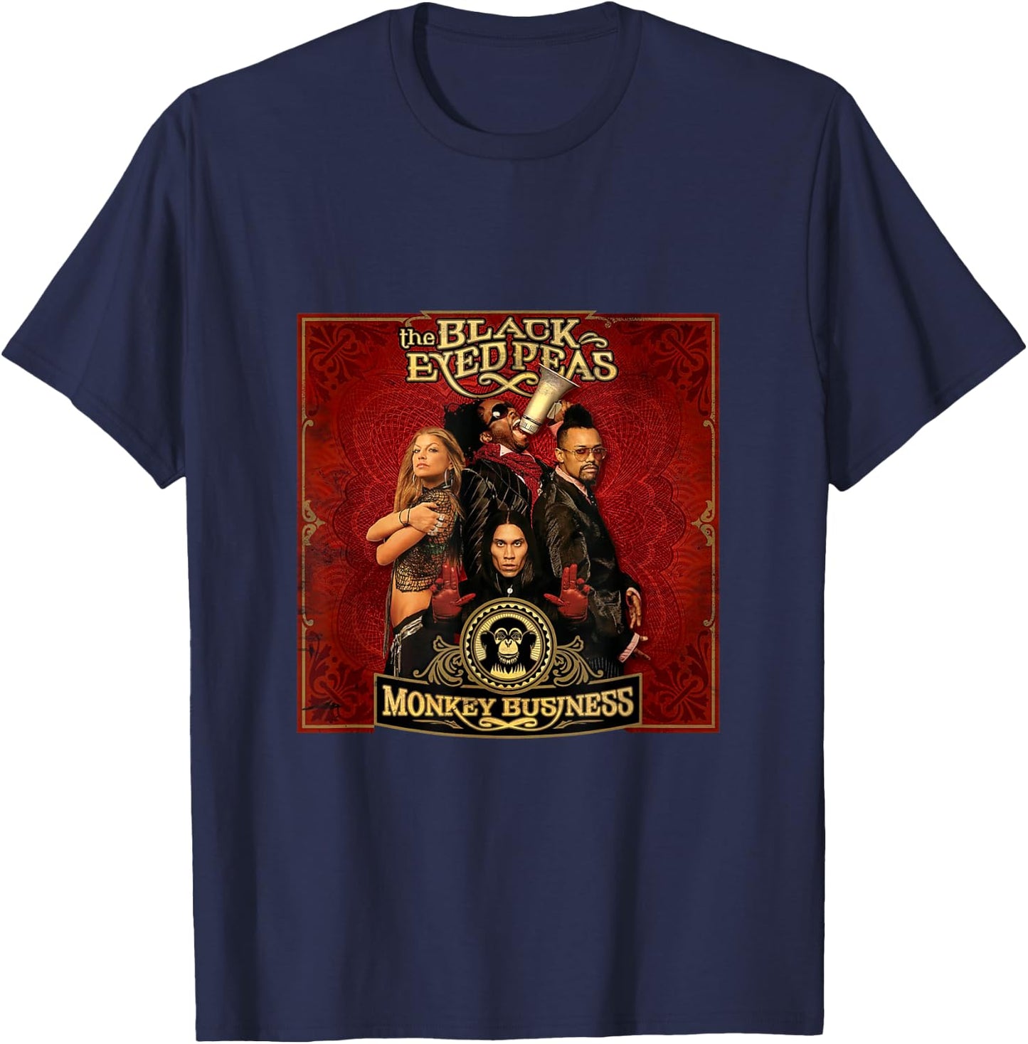 Black Eyed Peas - Monkey Business Album T-Shirt - T-Shirt | Navy