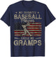 My Favorite Baseball Player Calls Me Gramps Father's Day T-Shirt - T-Shirt | Navy