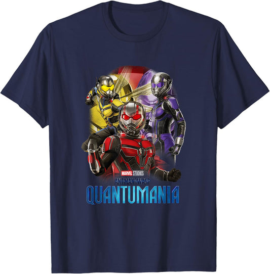 Marvel Ant-Man and the Wasp: Quantumania Shrinking Heroes T-Shirt - T-Shirt | Navy