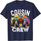 Cousin Crew Monster Truck Squad Boy Matching Family T-Shirt - T-Shirt | Navy