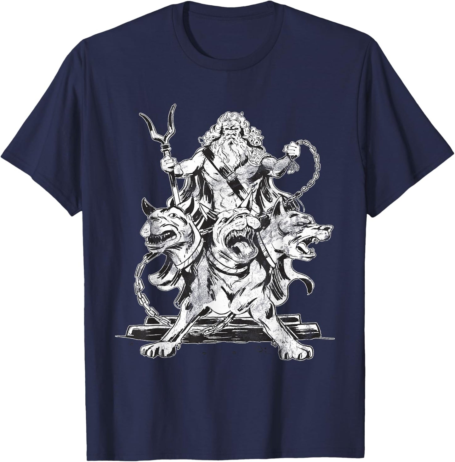 Hades Olympian God Greek Mythology Gifts Ancient Halloween T-Shirt - T-Shirt | Navy