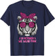 Tiger In October We Wear Pink Breast Cancer Awareness T-Shirt - T-Shirt | Navy