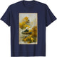 Forest Of Yellow Leaves With Penglai Pavilion In Trees T-Shirt - T-Shirt | Navy