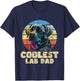 Coolest Lab Dad - Father's Day Labrador Pup Dog Owner T-Shirt - T-Shirt | Navy