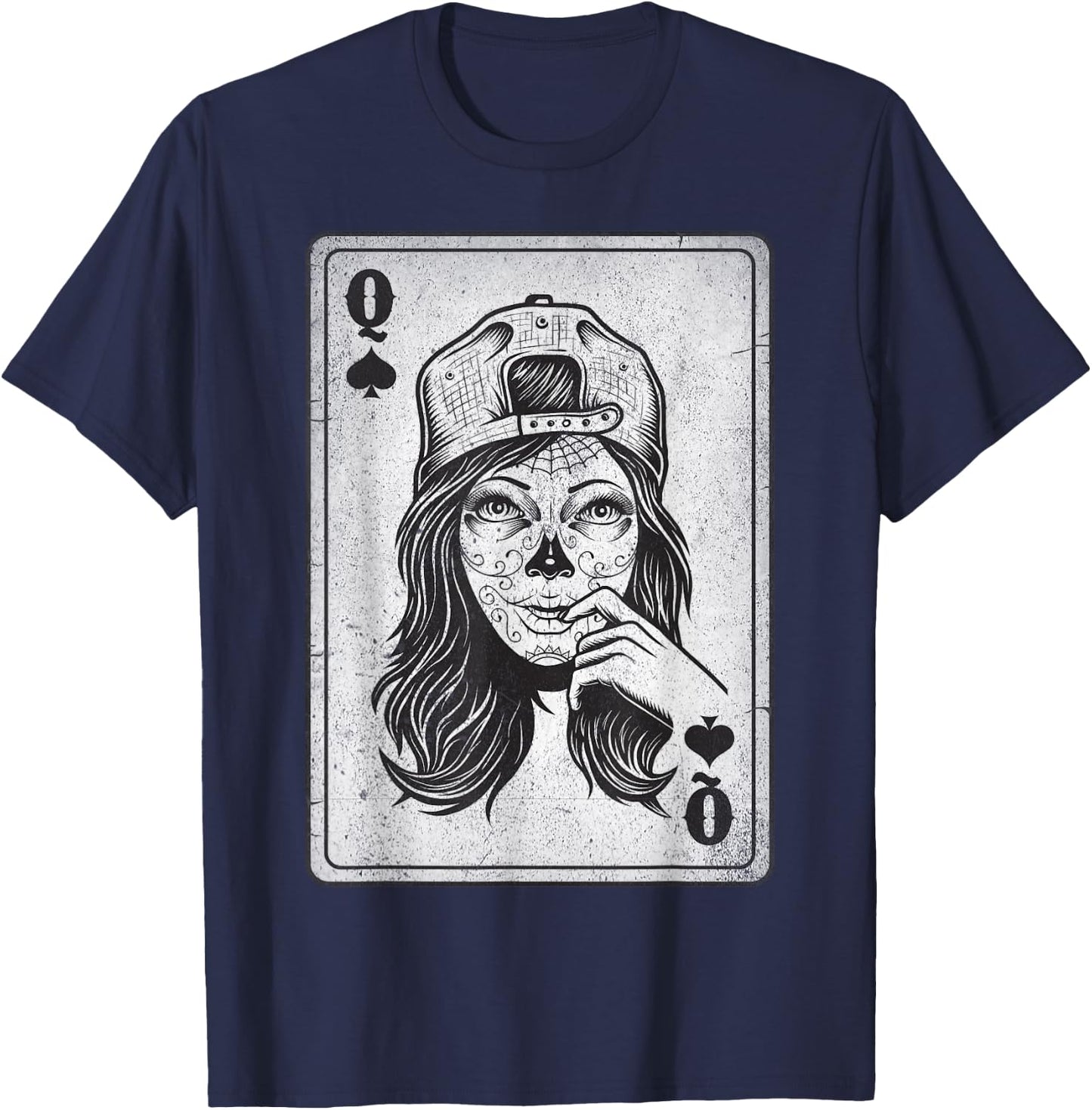 Matching Couple King And Queen skull T-Shirt - T-Shirt | Navy