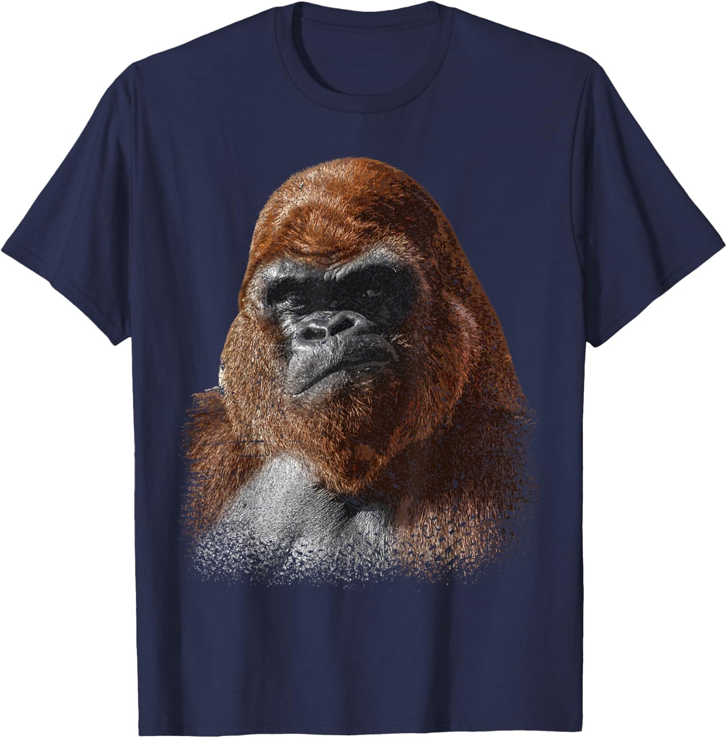 Cool Gorilla Art Boys Kids Toddlers Ape Wildlife Zoo T-Shirt - T-Shirt | Navy