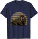 Walrus Drawing - Realistic Sea Lion Seals, Walrus T-Shirt - T-Shirt | Navy