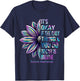 Its Okay If The Only Thing You DO Today Is Breathe Sunflower T-Shirt - T-Shirt | Navy