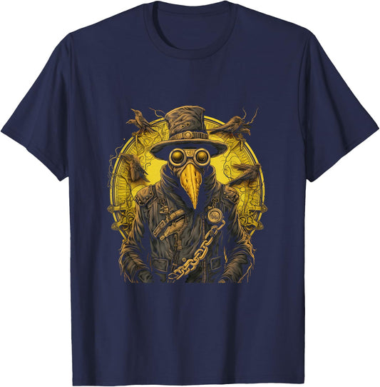 Trust Me I'm a Doctor - Gothic Plague Doctor Steampunk Style T-Shirt - T-Shirt | Navy