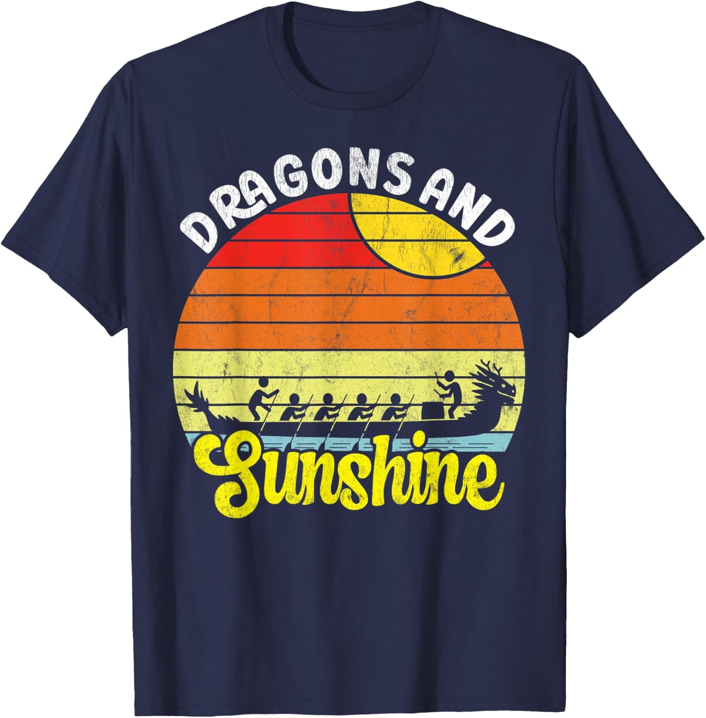 Dragon Boating Paddling Festival - Dragon Boat Race T-Shirt - T-Shirt | Navy