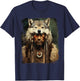 Wolf Native American Men T-Shirt - T-Shirt | Navy