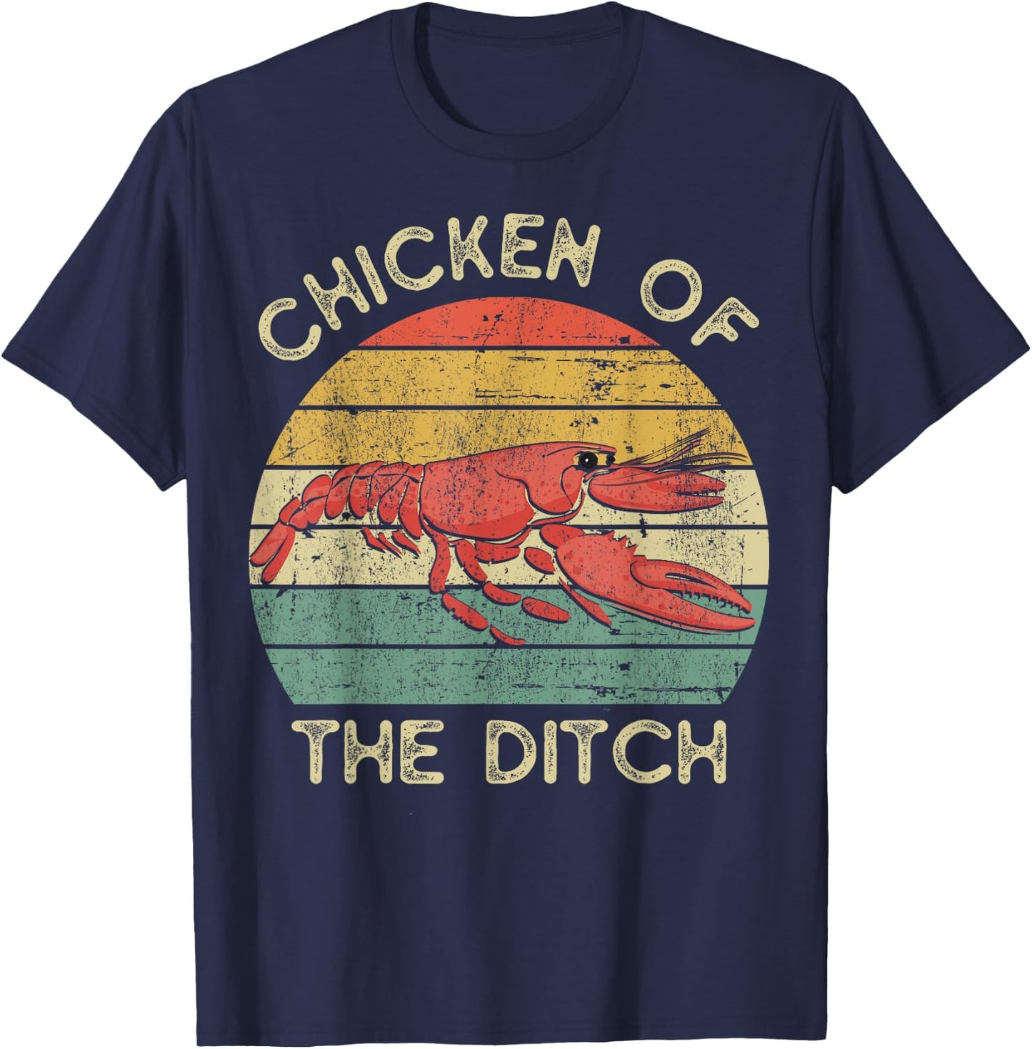 Louisiana State New Orleans Mardi Gras Chicken of the ditch T-Shirt - T-Shirt | Navy