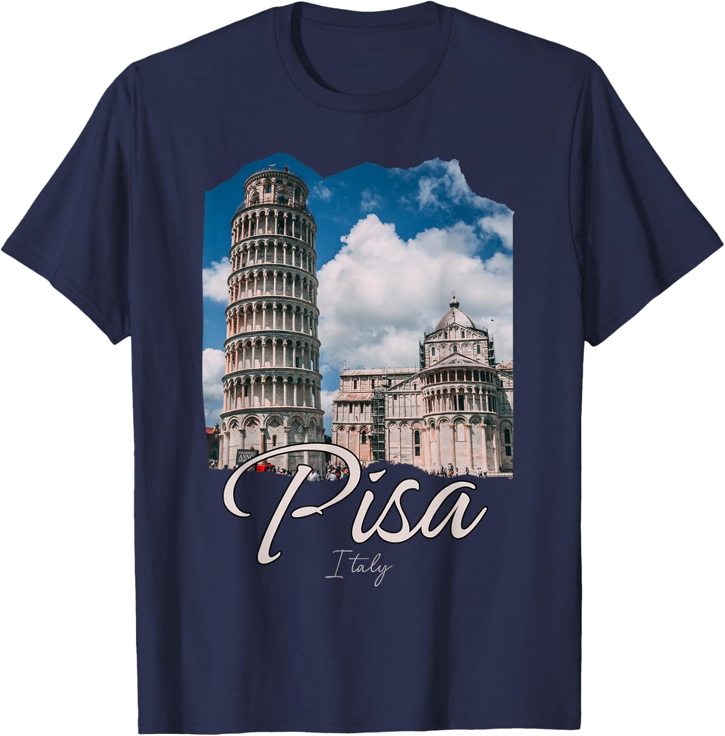 The Leaning Tower Of Pisa Souvenir / Pisa Italy T-Shirt - T-Shirt | Navy