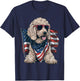 Goldendoodle 4th of july patriotic golden doodle dog T-Shirt - T-Shirt | Navy